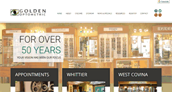 Desktop Screenshot of goldenoptometric.com